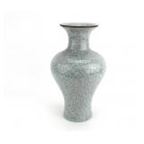 A Chinese Crackle Glazed Celadon Vase