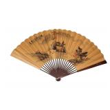 Large Chinese Landscape Painting Folding Fan