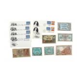 First Day Covers & International Banknotes Lot
