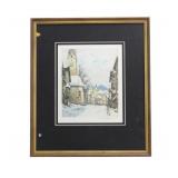 Robert Kasimir, Signed Color Etching