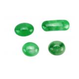 Group of Four Green Jadeite Buttons