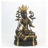 Chinese Gilt Bronze Seated Buddha Statue