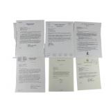 Six Congressional Autographs and Letters on Health