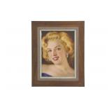 S. Segawa, Marilyn Monroe Portrait, O/C