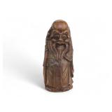 Antique Chinese Bamboo Carving of Shou Lao