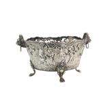 German .800 Silver Footed Reticulated Bowl