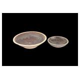 Two Chinese Brown Glazed Low Bowls