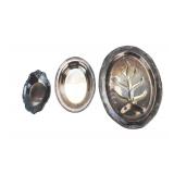 Set of Three Silver Plate Oval Trays