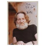 Signed Willie Nelson Portrait Photograph