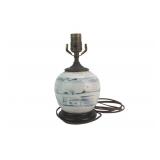 Chinese Blue & White Pottery Table Lamp