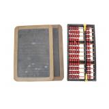 Two Slate Chalkboards & One Wooden Abacus