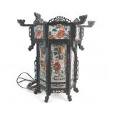 Chinese Lantern w/ Reverse Painted Glass