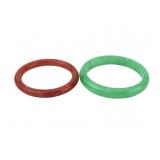 TWO JADEITE BANGLE BRACELETS