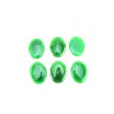 Set of Six Polished Jadeite Oval Cabochons