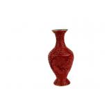 Chinese Carved Cinnabar Lacquer Vase
