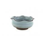 Chinese Celadon Bowl with Foliate Rim