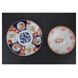 Chinese Export Bowl & Imari Porcelain Plate
