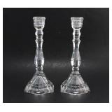 Pair of Tiffany & Co. Crystal Candlesticks