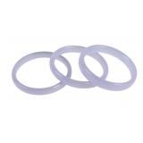 Three Lavender Hardstone Bangle Bracelets