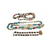 Three Mixed Gemstone Necklaces