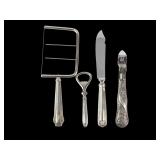 Four Sterling-Handled Kitchen Utensils Set
