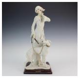Armani Lady with Greyhound Figurine