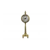 Brass Pedestal Table Clock