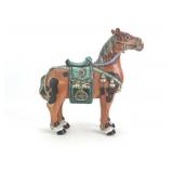Chinese Famille Rose Porcelain Horse Figure