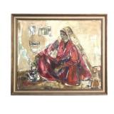 Ruth Schloss, Woman Figure, O/C