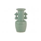 Chinese Celadon Double-Ear Vase