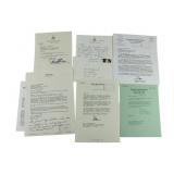 Set of Six Signed U.S. Congressional Letters