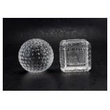 Waterford Crystal Ball & Alphabet Block