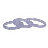 Three Lavender Hardstone Bangles Set