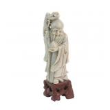Chinese Soapstone Carving of Shou Lao
