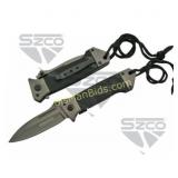 5' BLACK DROP POINT TASK FORCE LINER LOCK