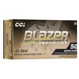 BLAZER BRASS 40S&W 180GR JHP - 250 Rounds