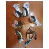 6 Damascus Blade Axe Key Rings