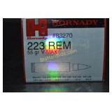Hornady .223 Rem Ammo - 50 Rounds