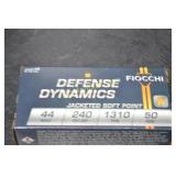 Fiocchi Defense Dynamics 44 Mag Ammo - 50 Rounds
