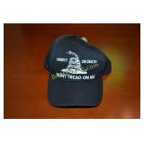 Liberty or Death Don't Tread on Me Black Cap