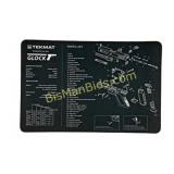 TEKMAT PISTOL MAT FOR GLOCK 17 BLK
