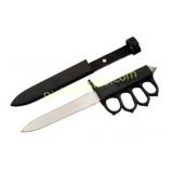 12' 1918 WWI TRENCH BLACK FINISH KNIFE