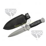 7.75' BLACK WOOD BOOT KNIFE - 203403