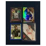 (4) Numbered NASCAR Trading Cards as shown