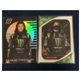 (2) Halie Deegan Refractor & Numbered Card