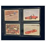 (4) 1965 Racing Hot Rods Trading Cards