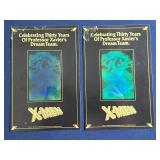 (2) Rare X-Men 30 year Holographic Inserts