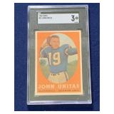 1958 Topps Johnny Unitas SGC 3