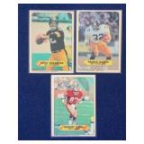 (3) 1983 Topps Stickers - Bradshaw, Franco Harris