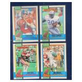 (4) 1990 Topps Star Marino, Sanders, Rice, Elway